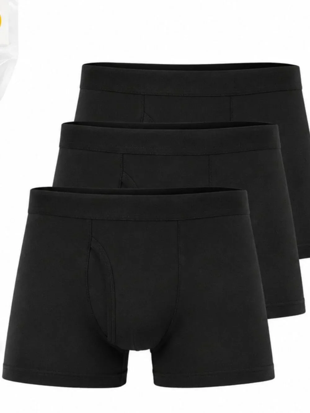 Deal Worthy Mens Boxer Briefs 3 Pack Black Small Cotton Blend NWT